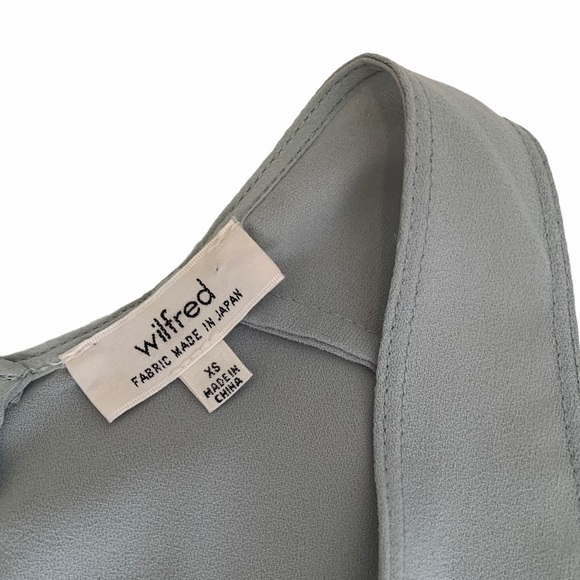 Aritzia Wilfred Sèvres Blouse in mint green - Picture 6 of 14
